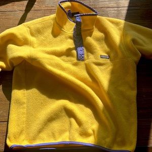 RARE vintage Patagonia Synchilla (Yellow and purple)